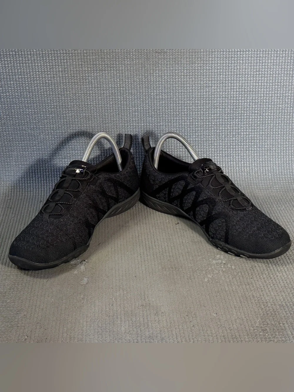 SKECHERS Relaxed Fit Breathe-Easy Infi-Knity Black Comfort Shoes Women Size 7.5